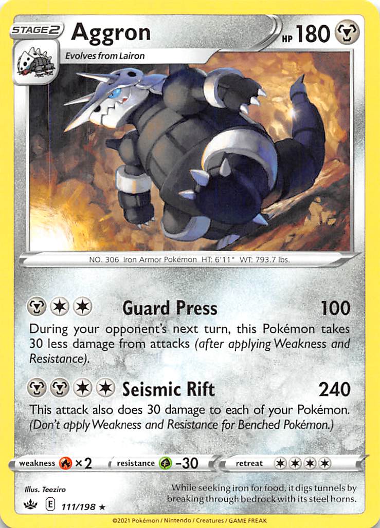 Aggron (111/198) [Sword & Shield: Chilling Reign] | I Want That Stuff Brandon