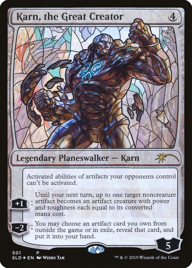 Karn, the Great Creator (Stained Glass) [Secret Lair Drop Promos] | I Want That Stuff Brandon