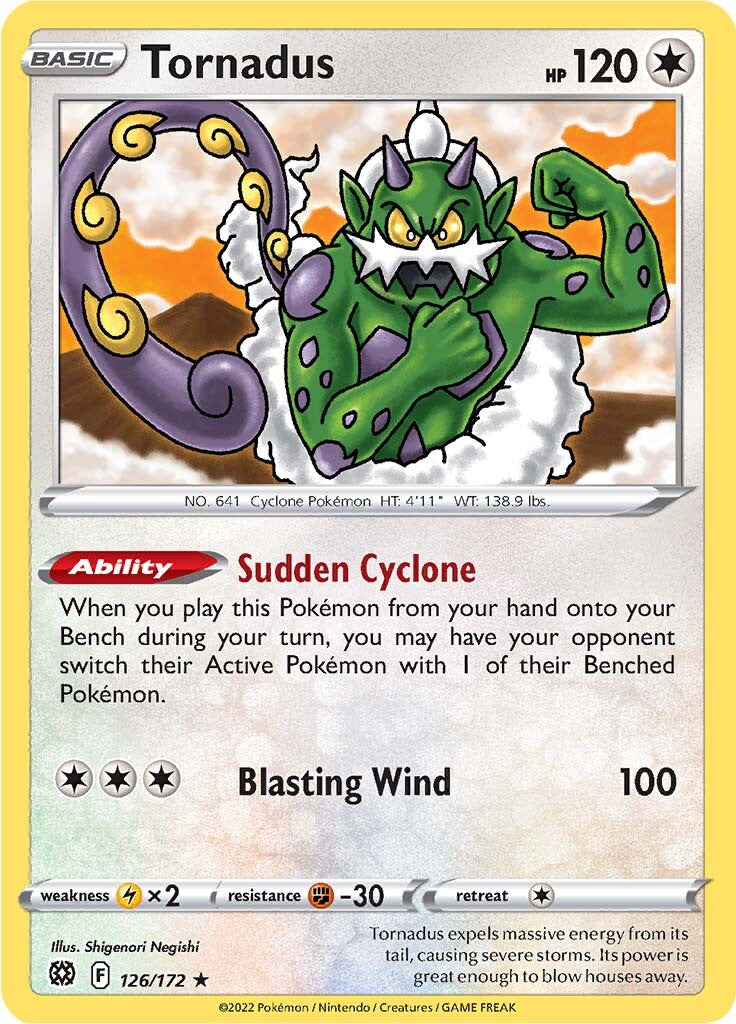 Tornadus (126/172) [Sword & Shield: Brilliant Stars] | I Want That Stuff Brandon