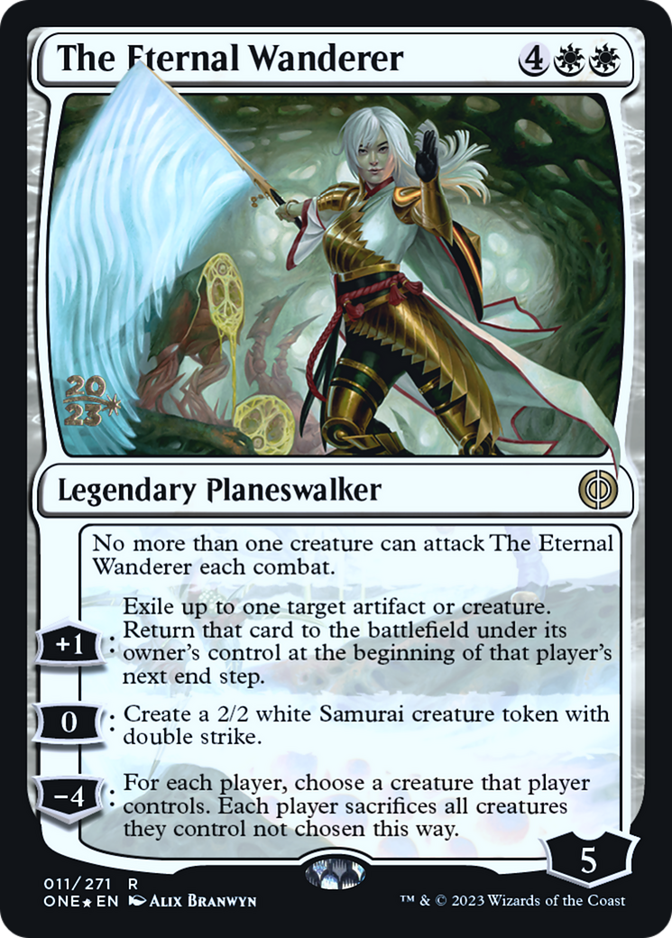 The Eternal Wanderer [Phyrexia: All Will Be One Prerelease Promos] | I Want That Stuff Brandon