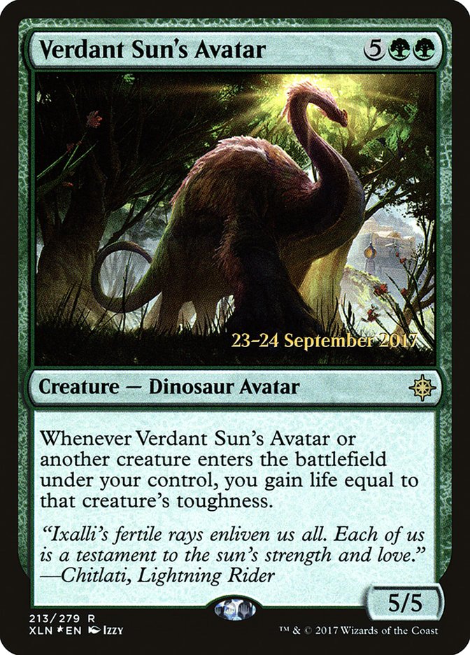 Verdant Sun's Avatar [Ixalan Prerelease Promos] | I Want That Stuff Brandon