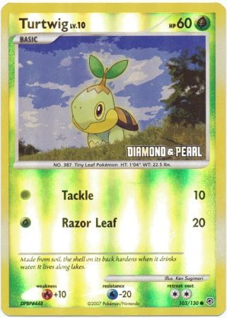 Turtwig (103/130) [Burger King Promos: 2008 Collection] | I Want That Stuff Brandon