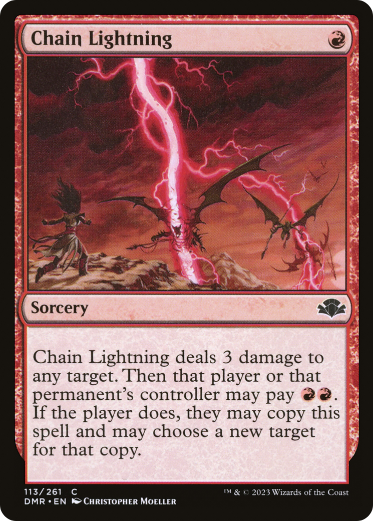 Chain Lightning [Dominaria Remastered] | I Want That Stuff Brandon