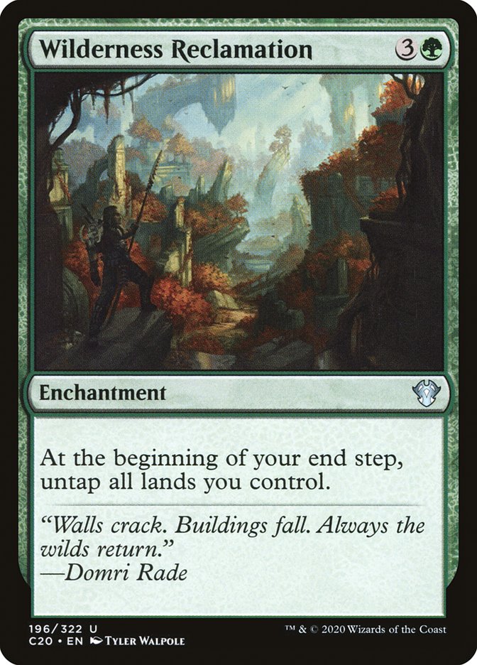 Wilderness Reclamation [Commander 2020] | I Want That Stuff Brandon