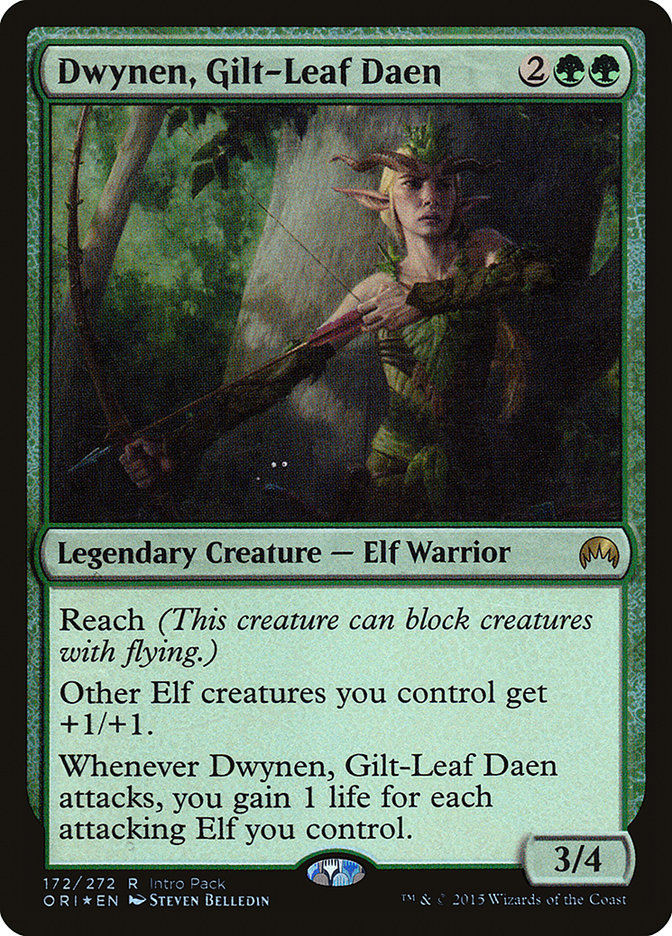 Dwynen, Gilt-Leaf Daen [Magic Origins Promos] | I Want That Stuff Brandon