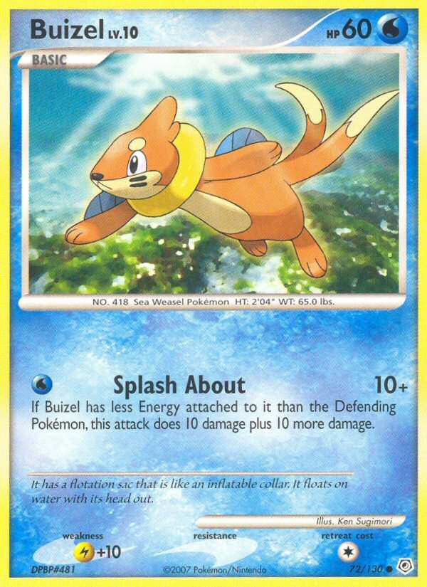 Buizel (72/130) [Diamond & Pearl: Base Set] | I Want That Stuff Brandon