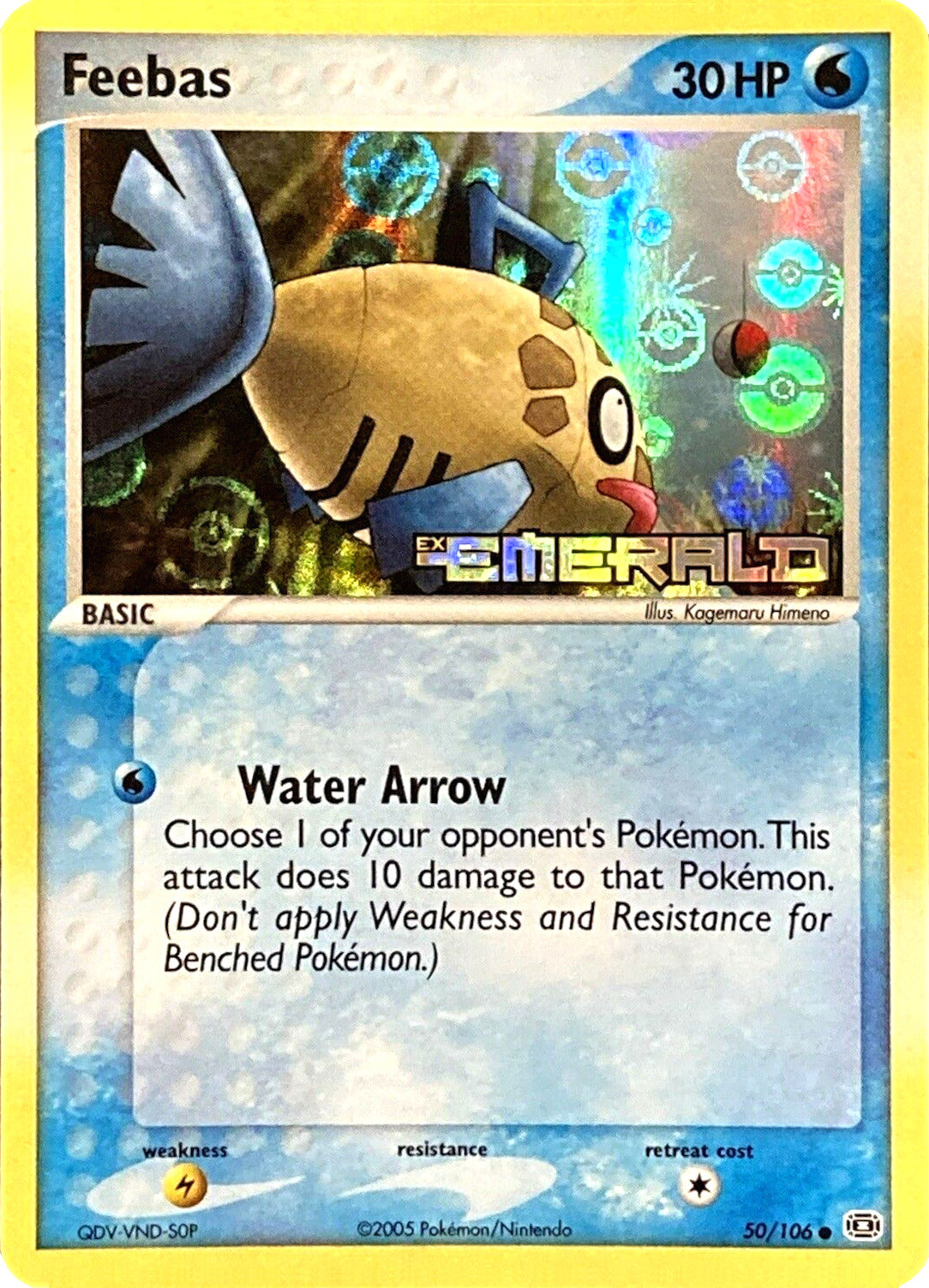 Feebas (50/106) (Stamped) [EX: Emerald] | I Want That Stuff Brandon