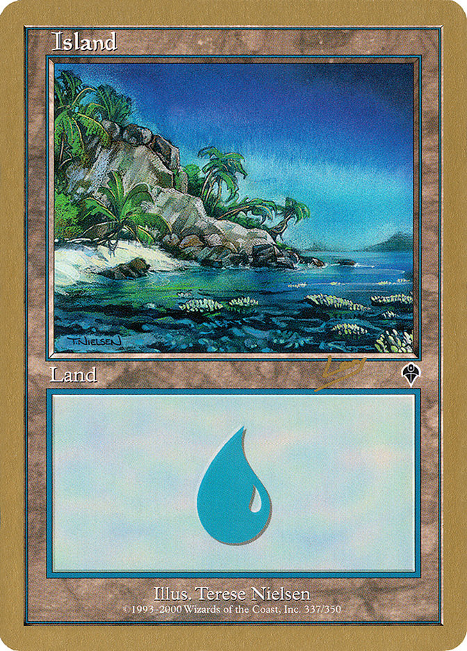 Island (rl337a) (Raphael Levy) [World Championship Decks 2002] | I Want That Stuff Brandon