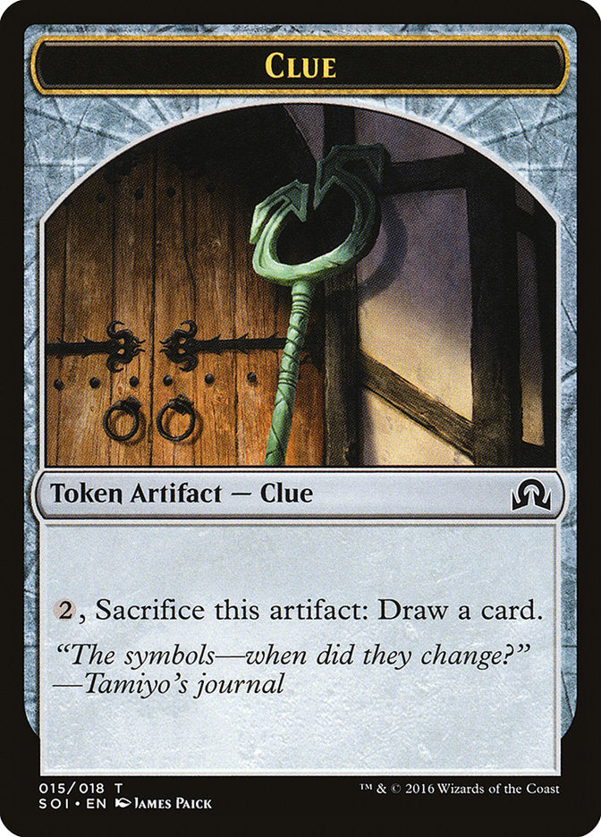 Clue Token (015/018) [Shadows over Innistrad Tokens] | I Want That Stuff Brandon