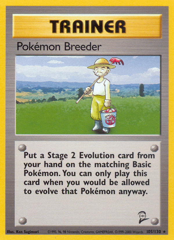 Pokemon Breeder (105/130) [Base Set 2] | I Want That Stuff Brandon