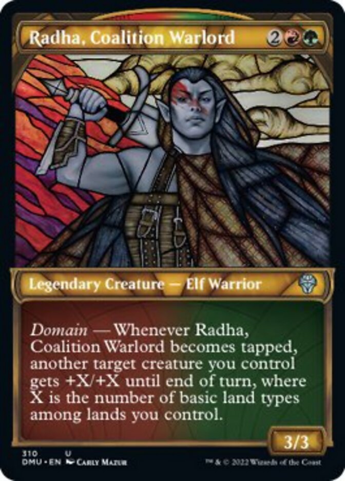 Radha, Coalition Warlord (Showcase) [Dominaria United] | I Want That Stuff Brandon