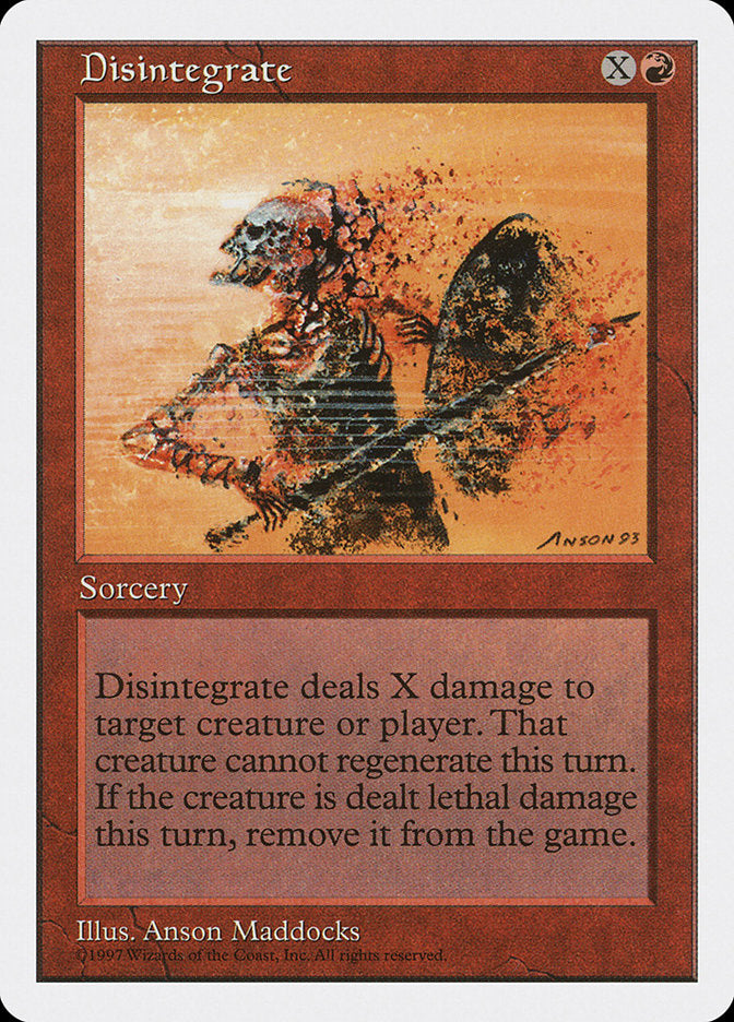 Disintegrate [Fifth Edition] | I Want That Stuff Brandon