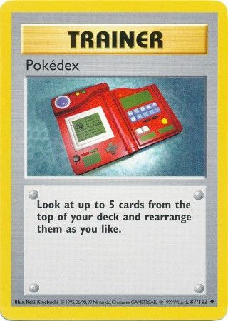 Pokedex (87/102) [Base Set Shadowless Unlimited] | I Want That Stuff Brandon