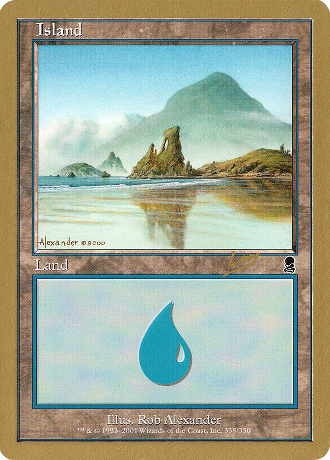 Island (rl338) (Raphael Levy) [World Championship Decks 2002] | I Want That Stuff Brandon