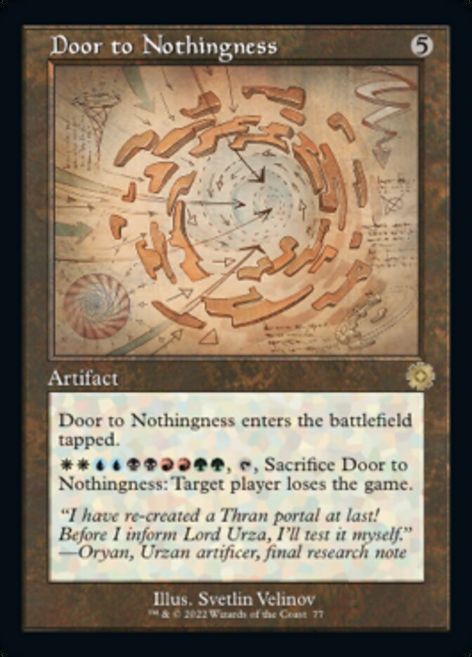 Door to Nothingness (Retro Schematic) [The Brothers' War Retro Artifacts] | I Want That Stuff Brandon