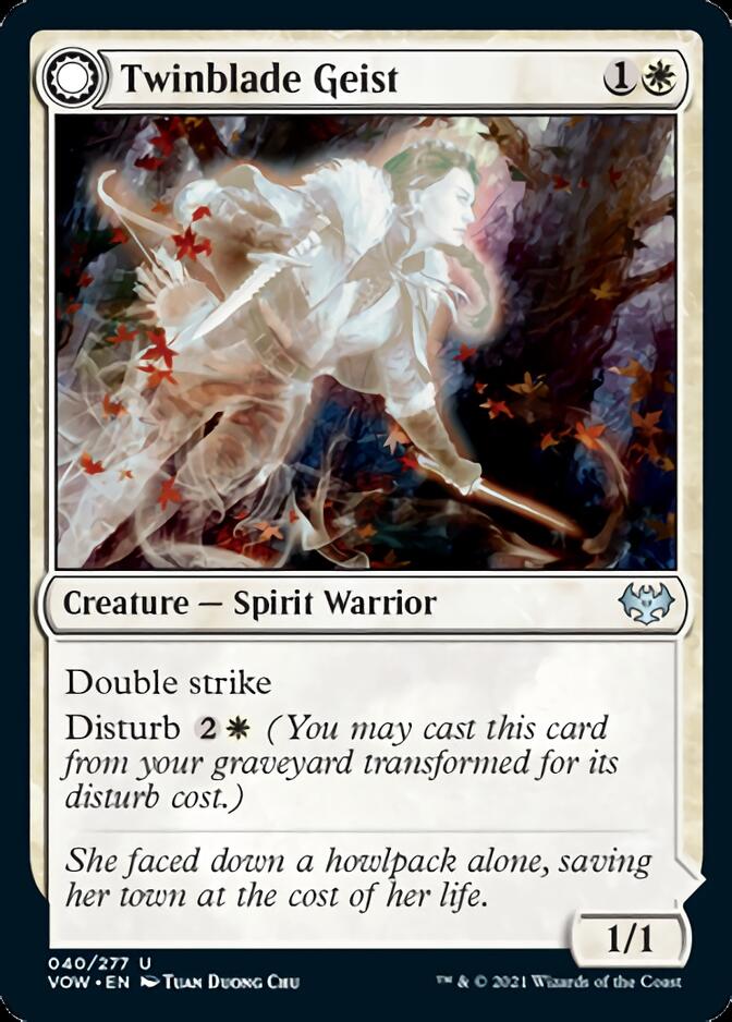 Twinblade Geist // Twinblade Invocation [Innistrad: Crimson Vow] | I Want That Stuff Brandon