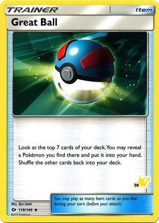 Great Ball (119/149) (Pikachu Stamp #38) [Battle Academy 2020] | I Want That Stuff Brandon