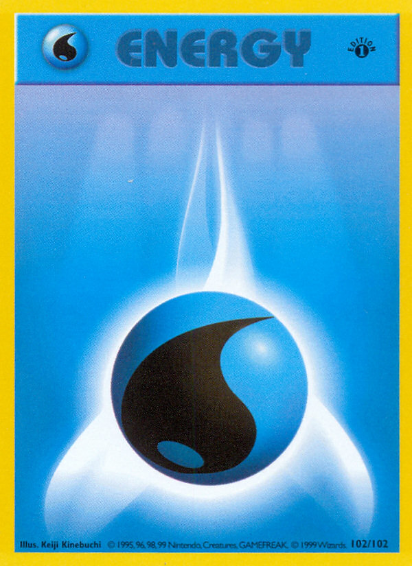 Water Energy (102/102) (Shadowless) [Base Set 1st Edition] | I Want That Stuff Brandon