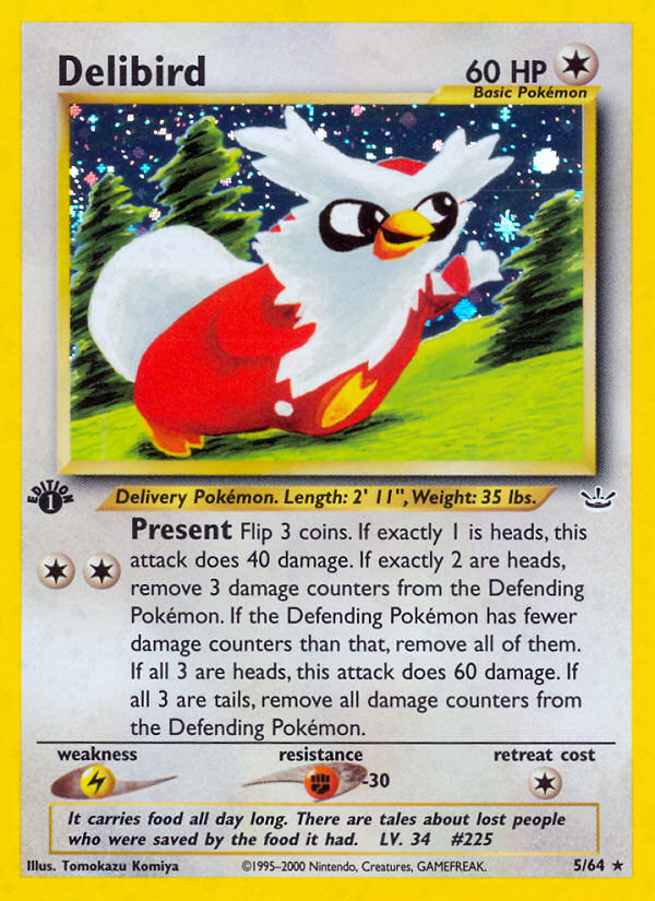 Delibird (5/64) [Neo Revelation 1st Edition] | I Want That Stuff Brandon