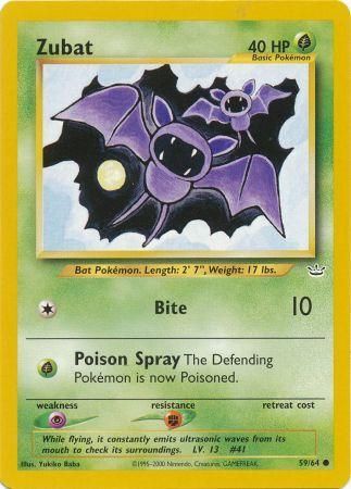 Zubat (59/64) [Neo Revelation Unlimited] | I Want That Stuff Brandon