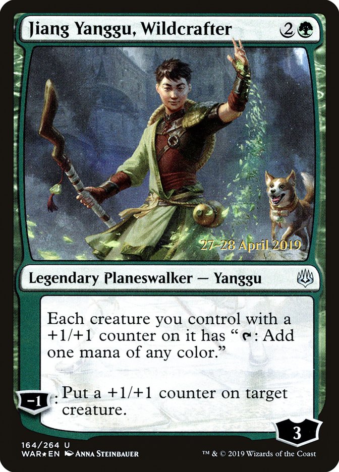 Jiang Yanggu, Wildcrafter [War of the Spark Prerelease Promos] | I Want That Stuff Brandon