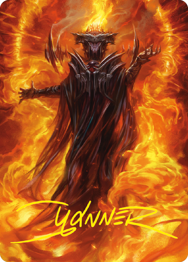 Sauron, the Dark Lord Art Card (Gold-Stamped Signature) [The Lord of the Rings: Tales of Middle-earth Art Series] | I Want That Stuff Brandon