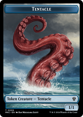 Tentacle // Koma's Coil Double-Sided Token [Murders at Karlov Manor Commander Tokens] | I Want That Stuff Brandon