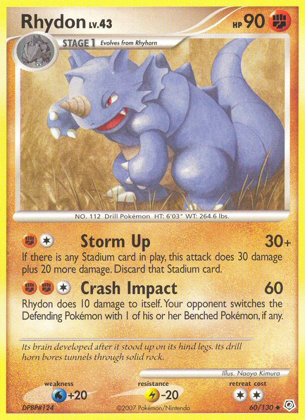 Rhydon (60/130) [Diamond & Pearl: Base Set] | I Want That Stuff Brandon