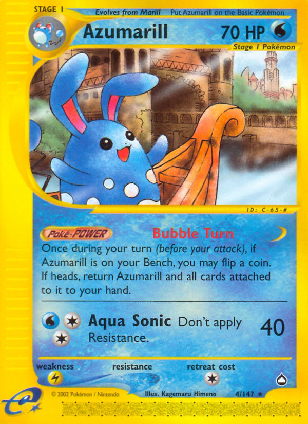 Azumarill (4/147) [Aquapolis] | I Want That Stuff Brandon