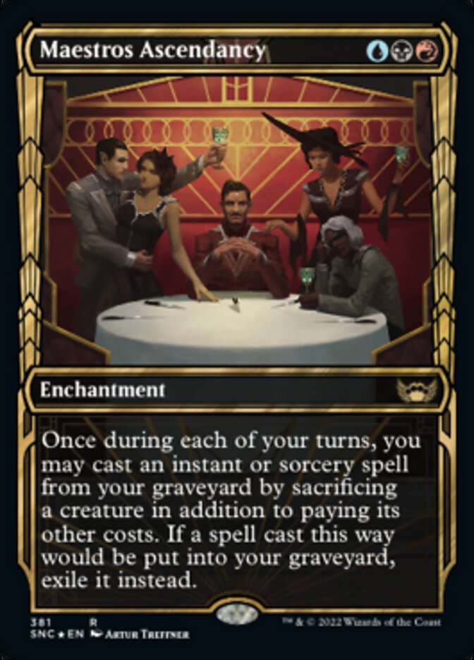 Maestros Ascendancy (Showcase Golden Age Gilded Foil) [Streets of New Capenna] | I Want That Stuff Brandon