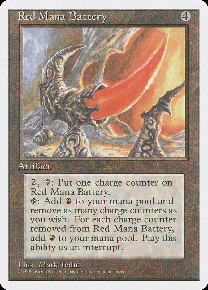 Red Mana Battery [Fourth Edition] | I Want That Stuff Brandon