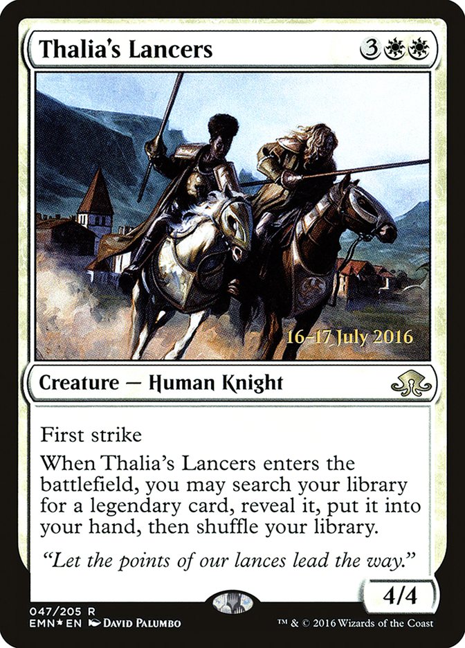 Thalia's Lancers [Eldritch Moon Prerelease Promos] | I Want That Stuff Brandon