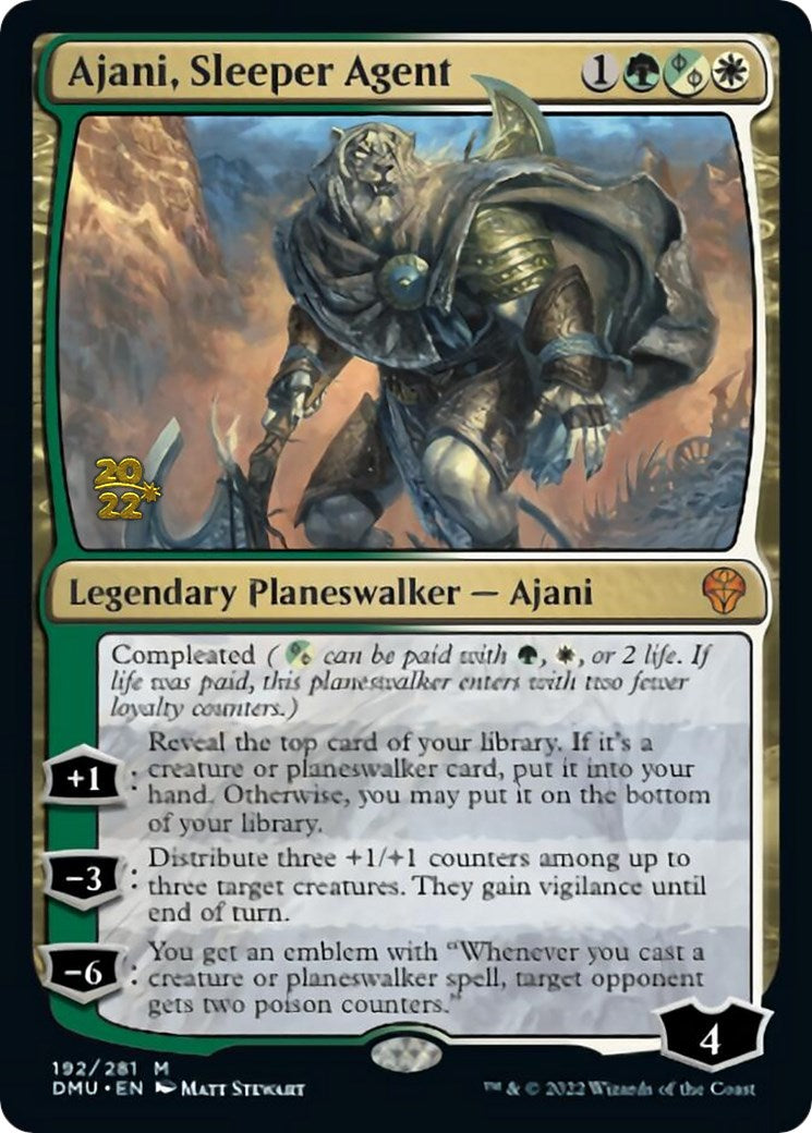 Ajani, Sleeper Agent [Dominaria United Prerelease Promos] | I Want That Stuff Brandon