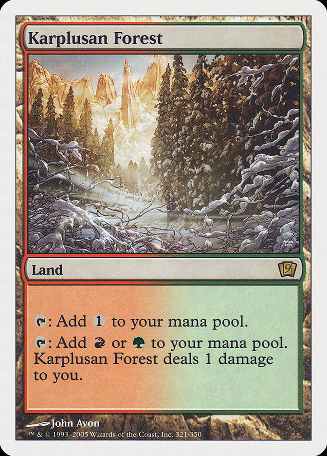 Karplusan Forest [Ninth Edition] | I Want That Stuff Brandon