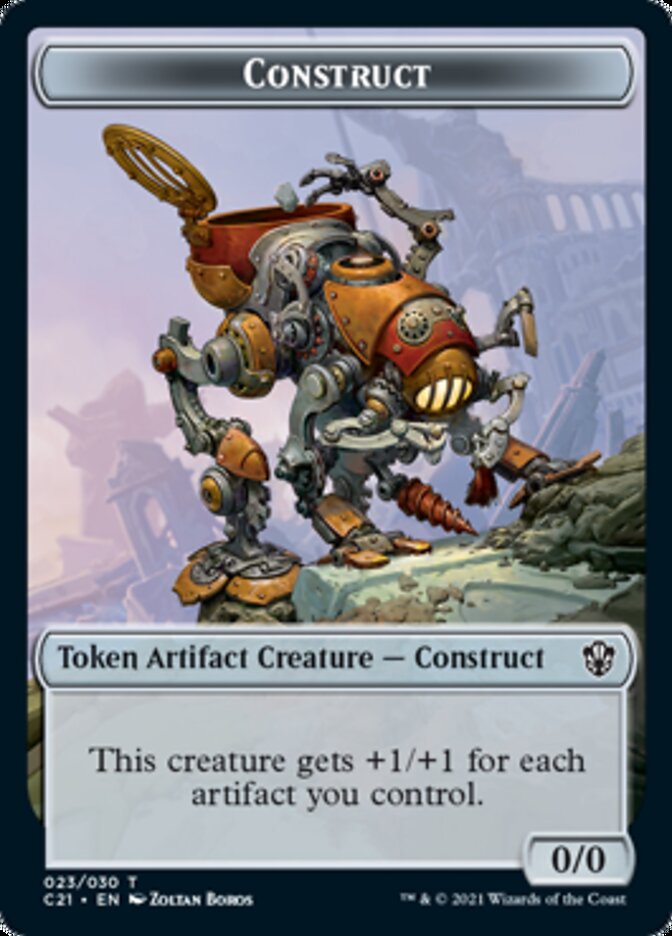 Copy // Construct (030) Double-Sided Token [Commander 2021 Tokens] | I Want That Stuff Brandon