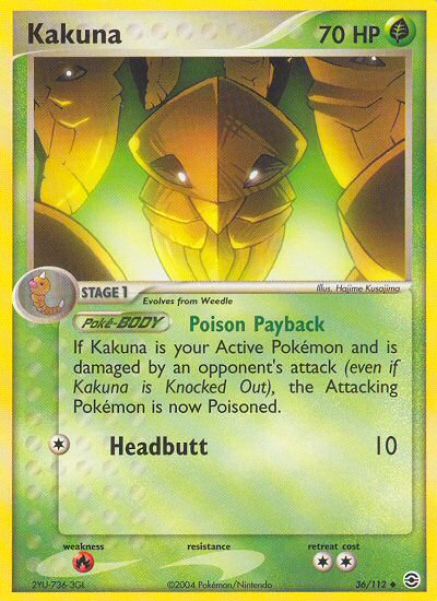 Kakuna (36/112) [EX: FireRed & LeafGreen] | I Want That Stuff Brandon