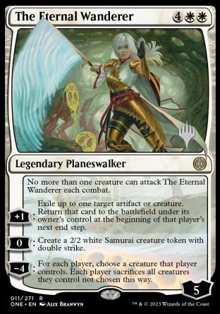 The Eternal Wanderer (Promo Pack) [Phyrexia: All Will Be One Promos] | I Want That Stuff Brandon