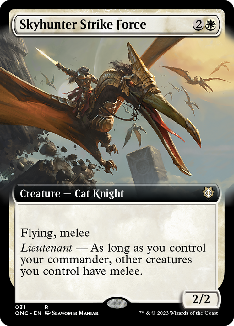 Skyhunter Strike Force (Extended Art) [Phyrexia: All Will Be One Commander] | I Want That Stuff Brandon