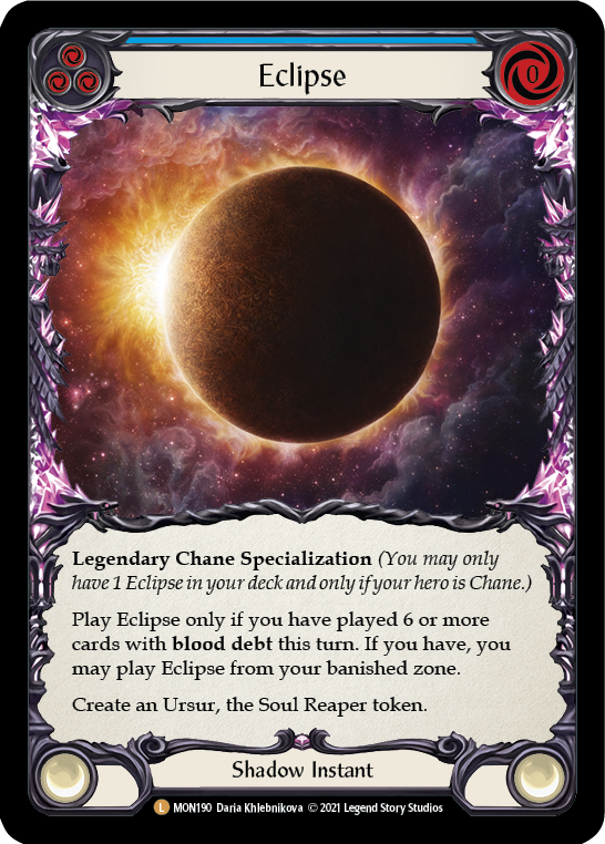Eclipse (Cold Foil) [MON190-CF] 1st Edition Cold Foil | I Want That Stuff Brandon