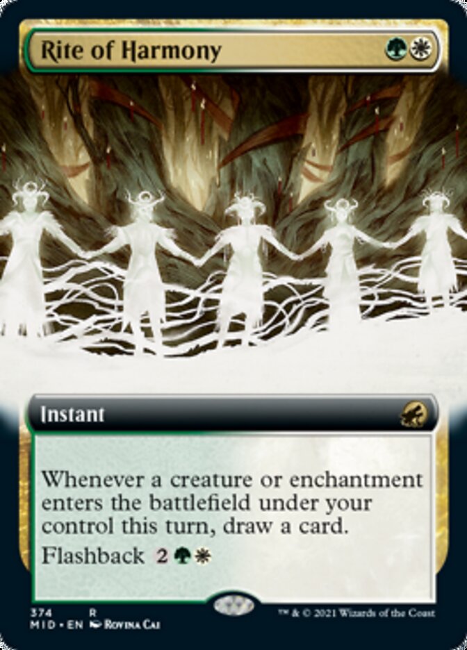 Rite of Harmony (Extended Art) [Innistrad: Midnight Hunt] | I Want That Stuff Brandon