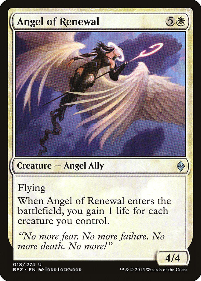 Angel of Renewal [Battle for Zendikar] | I Want That Stuff Brandon