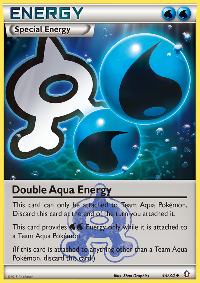 Double Aqua Energy (33/34) [XY: Double Crisis] | I Want That Stuff Brandon