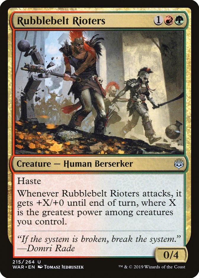 Rubblebelt Rioters [War of the Spark] | I Want That Stuff Brandon