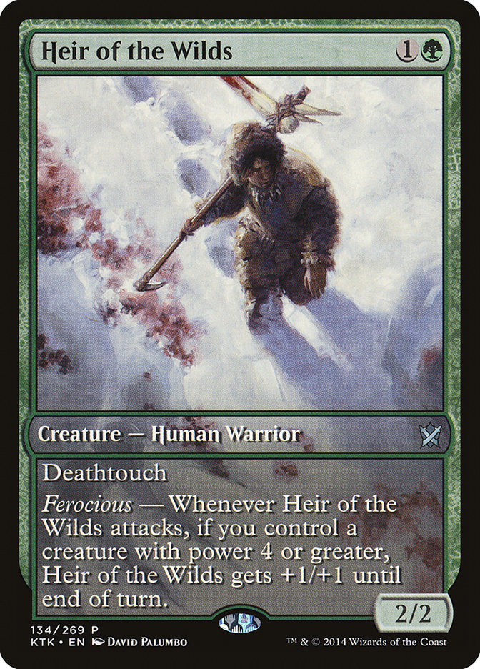 Heir of the Wilds (Game Day) (Extended Art) [Khans of Tarkir Promos] | I Want That Stuff Brandon
