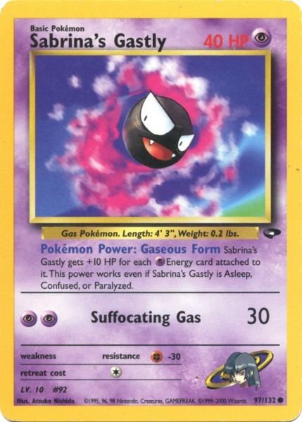 Sabrina's Gastly (97/132) [Gym Challenge Unlimited] | I Want That Stuff Brandon