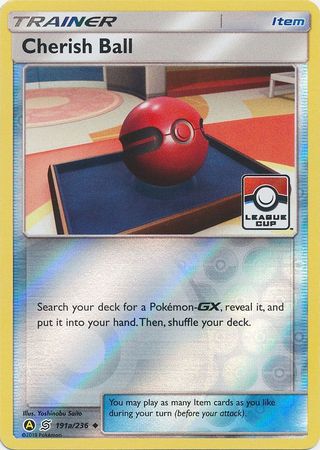 Cherish Ball (191a/236) (League Promo) [Sun & Moon: Unified Minds] | I Want That Stuff Brandon
