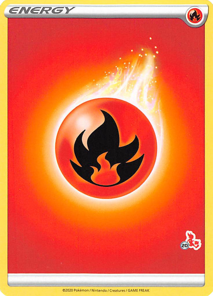 Fire Energy (Cinderace Stamp #20) [Battle Academy 2022] | I Want That Stuff Brandon