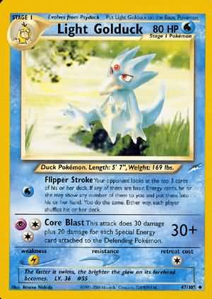 Light Golduck (47/105) [Neo Destiny Unlimited] | I Want That Stuff Brandon