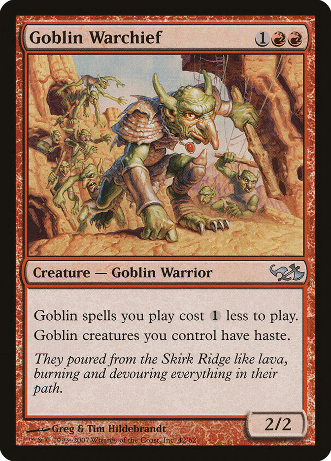 Goblin Warchief [Duel Decks: Elves vs. Goblins] | I Want That Stuff Brandon