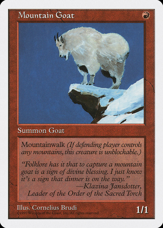 Mountain Goat [Fifth Edition] | I Want That Stuff Brandon